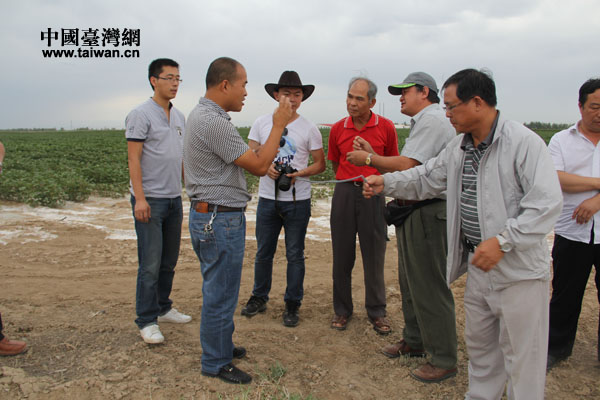 高雄農(nóng)會參訪團走進兵團現(xiàn)代農(nóng)業(yè)示範園區(qū)，在田間地頭裏進行農(nóng)業(yè)技術(shù)交流