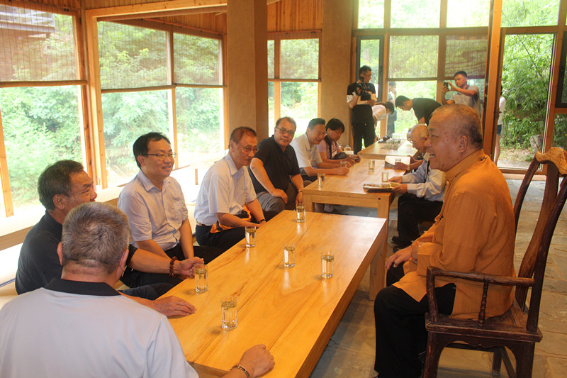 臺灣鬼穀子文化研究會來蒙山旅遊度假區(qū)訪問交流