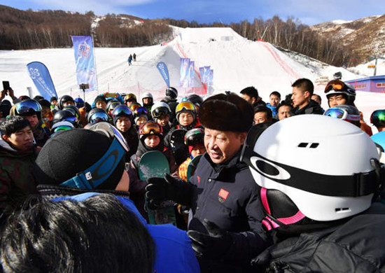 習近平總書記看望冰雪健兒引起熱烈反響